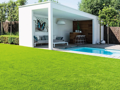Artificial grass at Elliotts - supplied by Namgrass