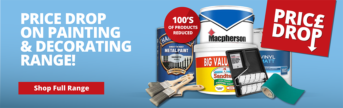 Price drop on painting and decrating essentials at Elliotts