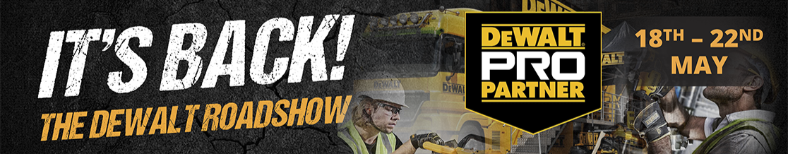 The DeWALT roadshow is back at Fareham on 20th May
