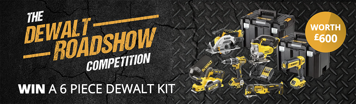 The DeWalt Roadshow competition - win a 6 piece dewalt kit