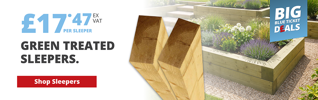 £17.47 green treated sleeper (exc. VAT)