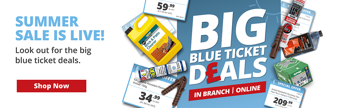 Summer Sale is Live! Look out for the big blue ticket deals. Shop now.