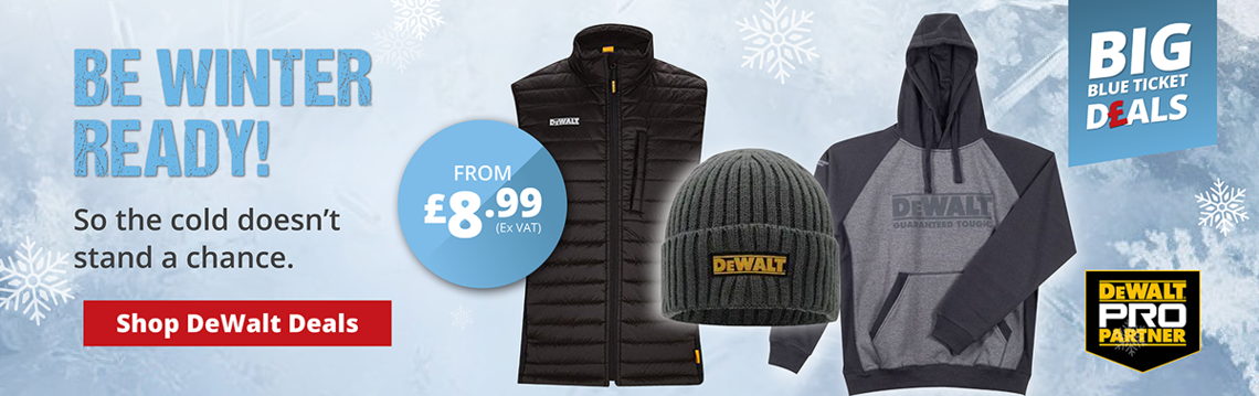 Be Winter Ready so the Cold Doesn't Stand a Chance. Shop DeWalt Deals.
