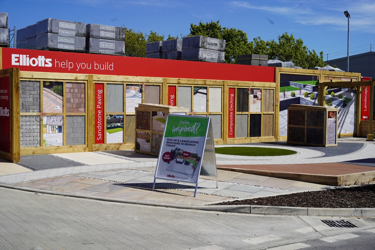 Elliotts Lymington new landscaping display - wide shot 