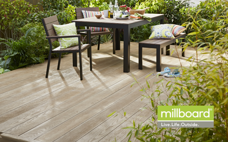 Composite decking - Millboard Golden Oak
