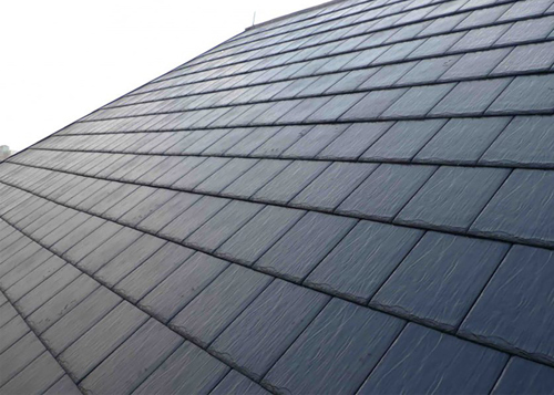 Grey slate roof