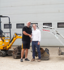 Tom Elliott, CEO, Elliotts Builders Merchants and Stuart Long New Forest Hire