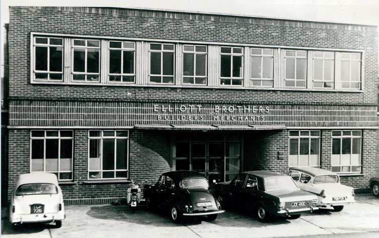 Elliotts Head Office, rebuilt in 1950 due to damage from the war