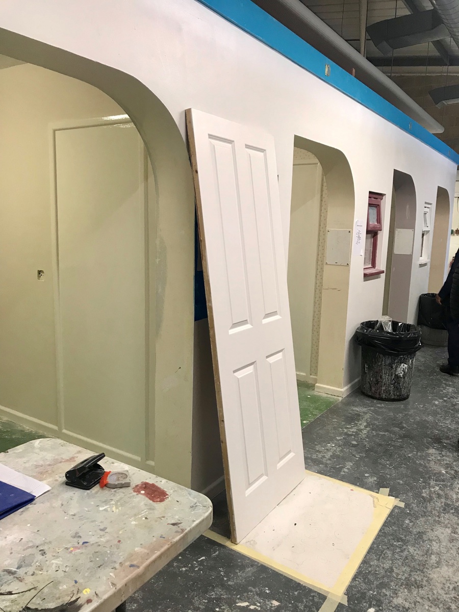 An internal door donated by Elliotts has been used by painting and decorating students at City College