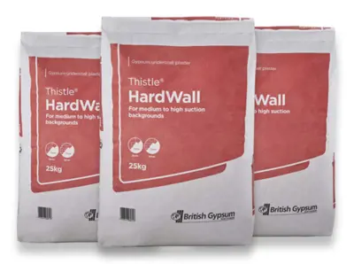 British Gypsum Thistle HardWall Undercoat Plaster 25kg