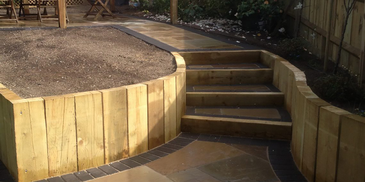 How To Build Garden Steps Using Railway Sleepers Fasci Garden 0970