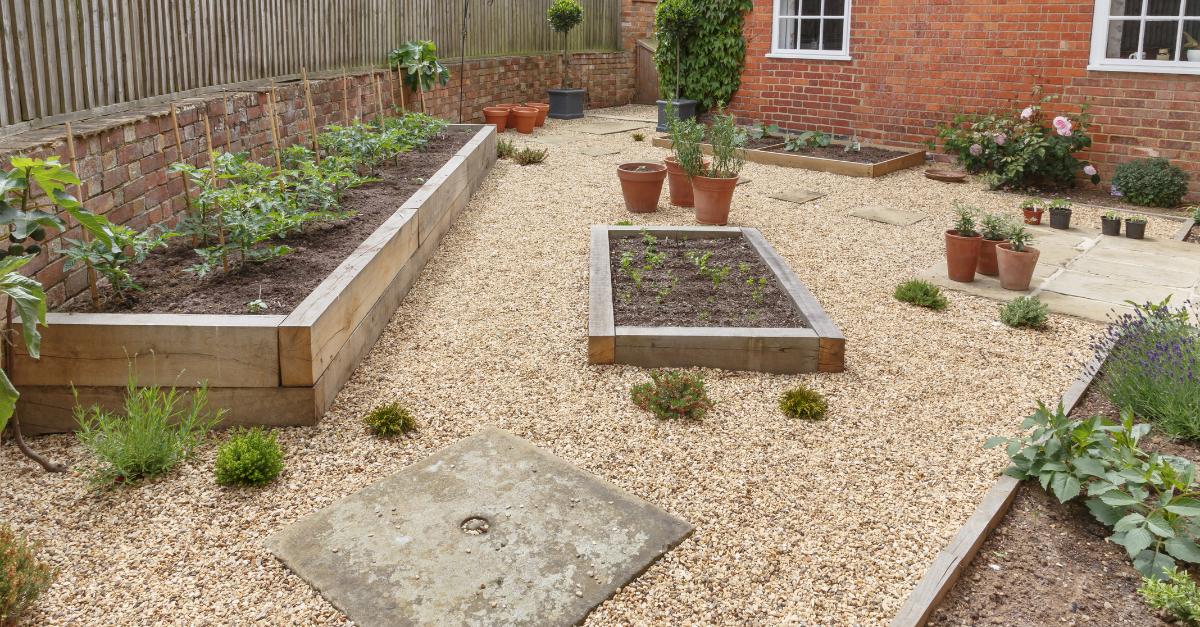 Garden With Timber Sleepers