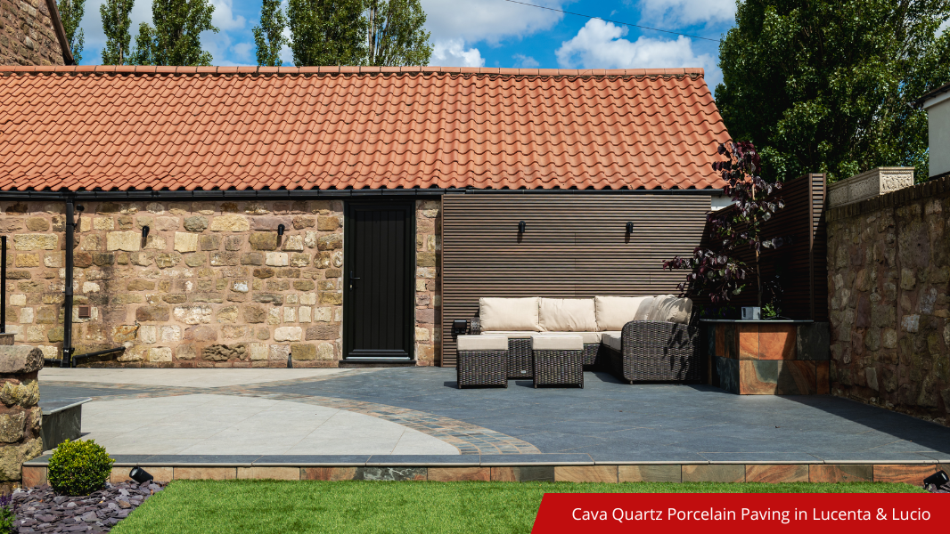 Cava Quartz Porcelain Paving in Lucenta & Lucio